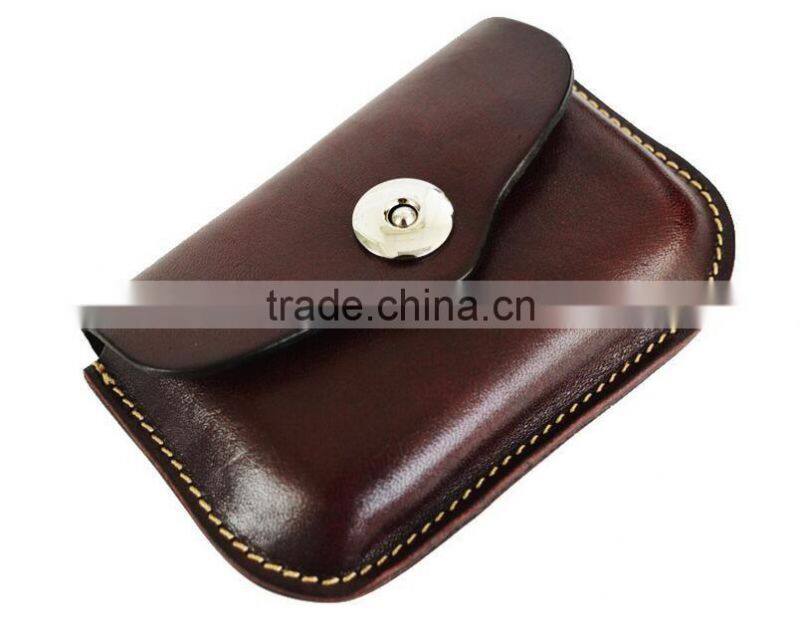 High Quality rfid genuine leather money clip Wallets ,leather card holder.