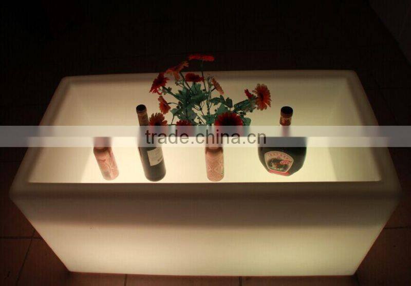Plastic PE RGB 16 colors changing led flower pots, LED Ice Bucket