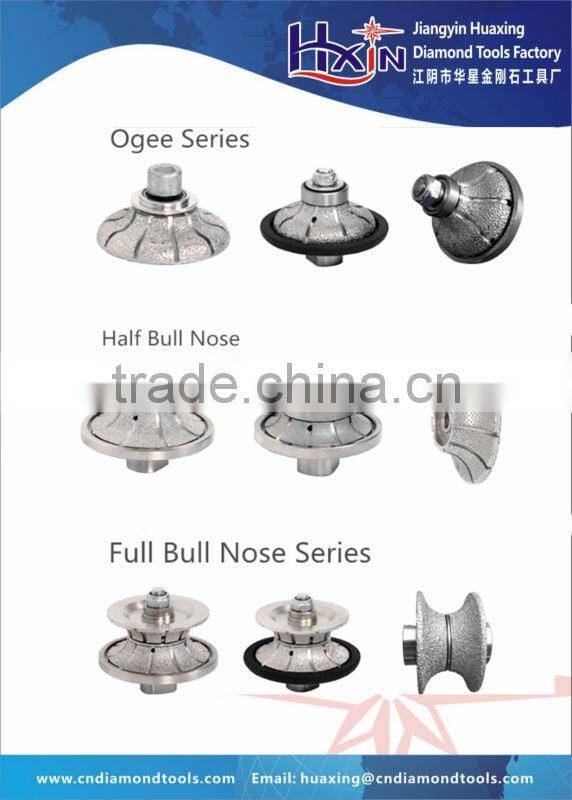 Vacuum brazed Diamond Hand Profilers for stone edge