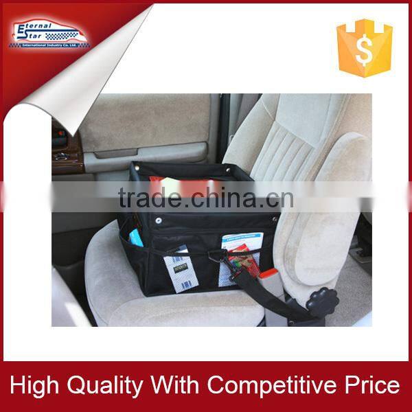 Compact car organizer with writing table