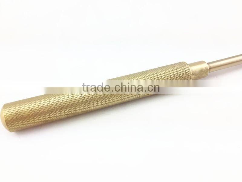 Non-Sparking Aluminum Bronze Slotted Screwdriver,Explosion-proof Al-Br Screwdriver
