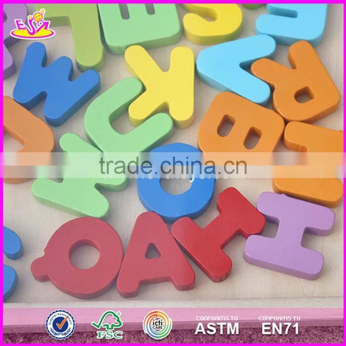 2017 New design toddlers educational wooden abc learning W14B072
