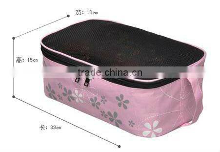 600D Printed Handle Lady Shoe Bag