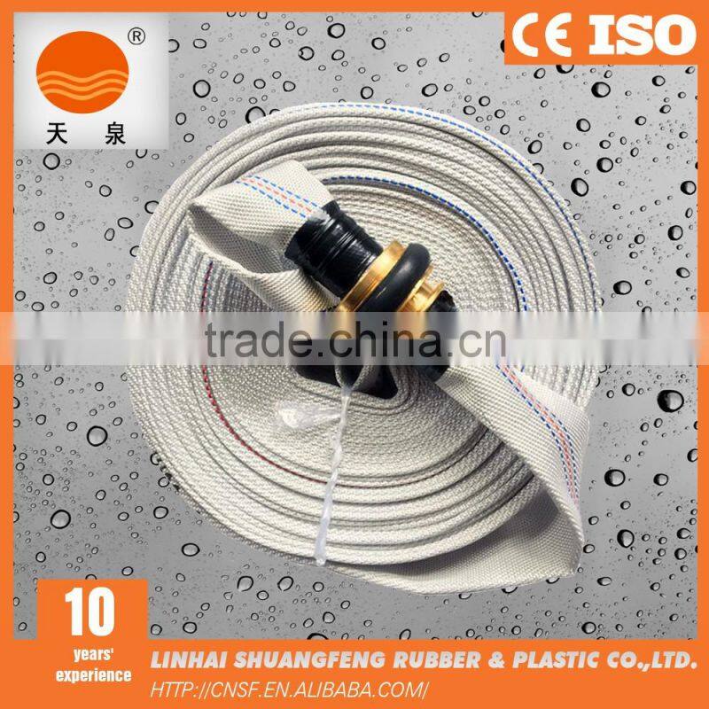 11/2 inch fire hose connected with machino couplings