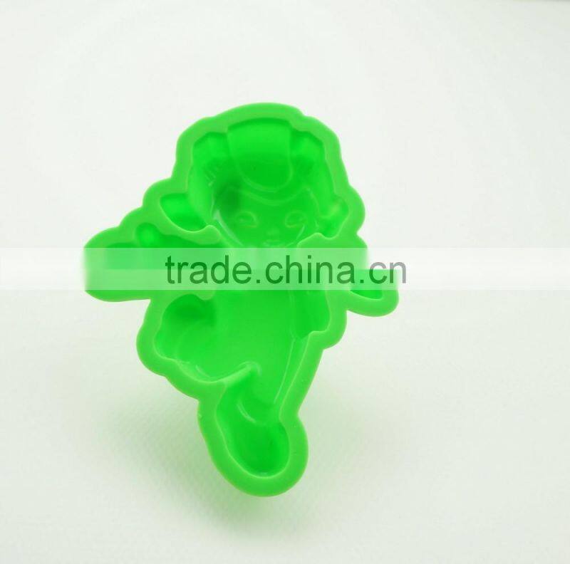 11179 Sweet girl shape cake decoration fondant silicone mold