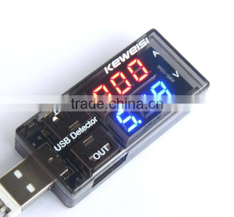 2016 hot USB Charger Doctor Current Voltage Charging Detector battery Voltmeter Ammeter
