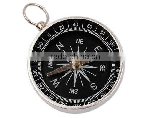 2016 new arrival Portable Pocket Compass for Outdoor Sports Camping Hiking Silver