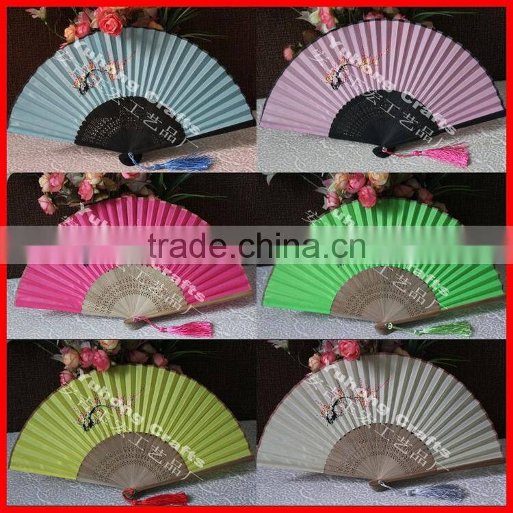 Best gift ladies foldable bamboo fan