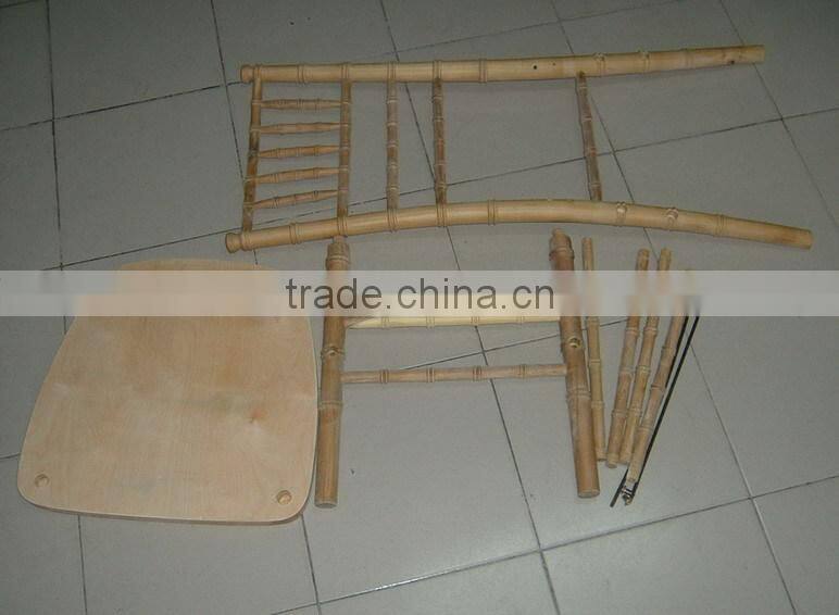 wholesale unfinished wood chiavari chair factory directly