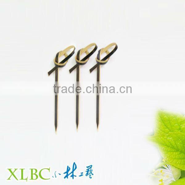 9cm Bamboo knotted picks with color