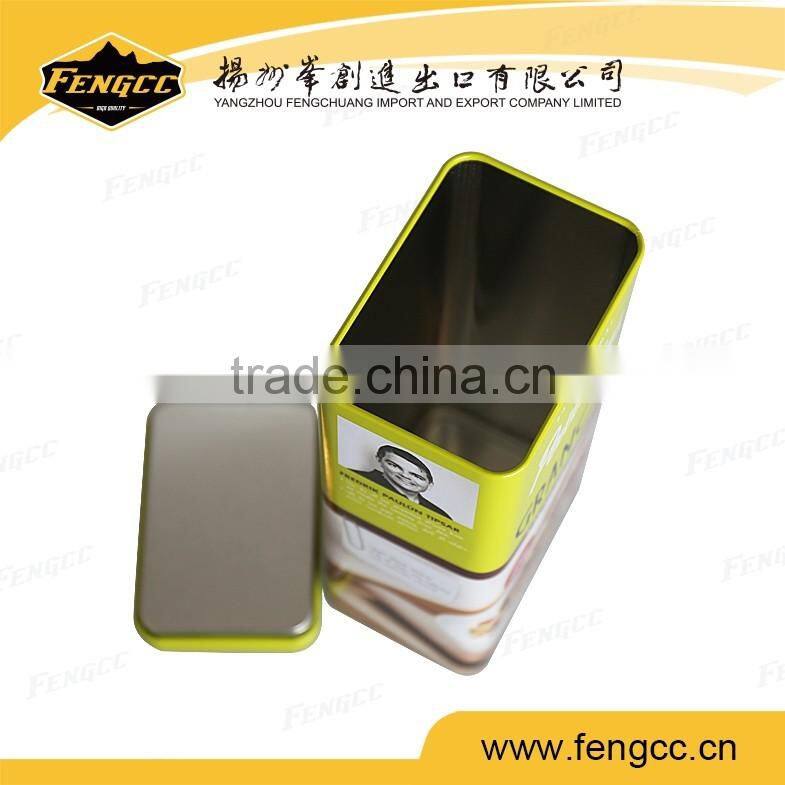 Promotion rectangle shape metal tin box for color pencil