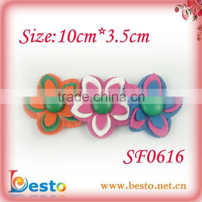 CF 0614 handmade chiffon bead black vintage wholesale shoe flower for lady shoes