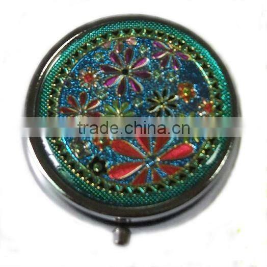 jewelry decorative pill boxes with flower PB1407