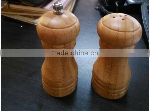 wholesale bamboo salt grinders