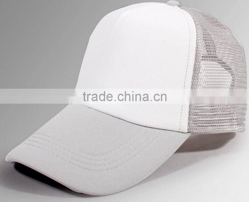 Custom Blank Tucker Hats Mesh Fabric Baseball Cap With Sponge