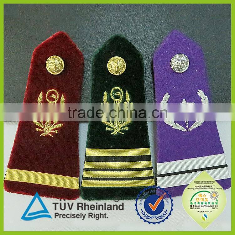 Professional factory made any image uniform epaulette military shoulder boards
