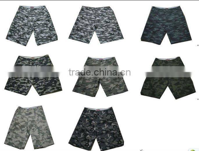 Camouflage men's T/C printed shorts