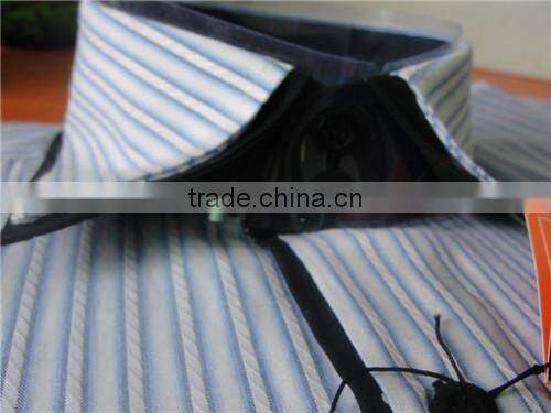 Factory wholesale cheap man shirt,high collar stipes dress shirts