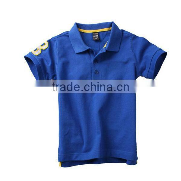 Wholesale bright color 100% cotton child clothing kids china factory polo shirts