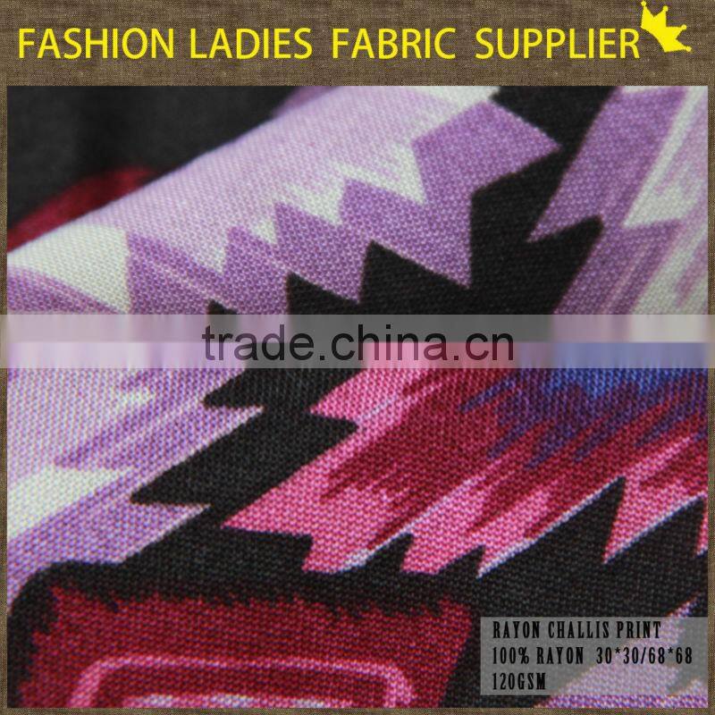 fashion ladies fanbric printed viscose rayon fabric alibaba china