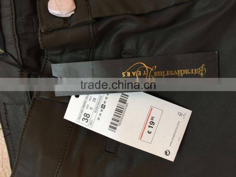 GZY latest new style stock jeans export goods