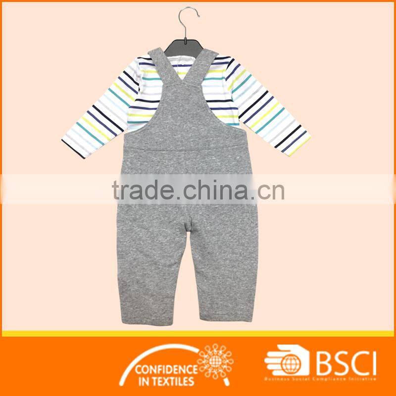 Infant nice clothing set shirt matching overall