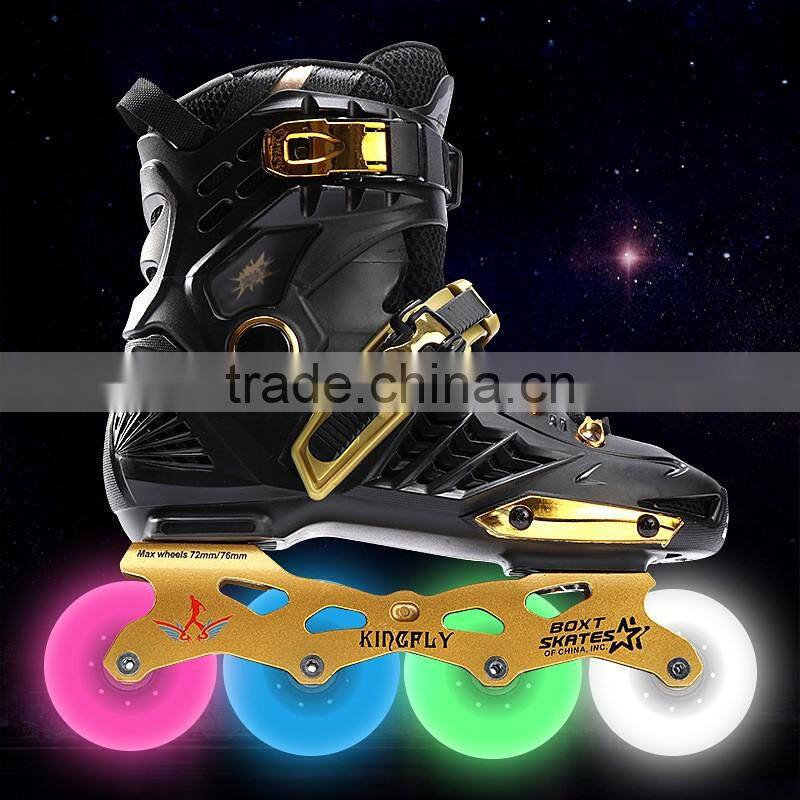 TPR light up inline roller shoes led skating shoes in India