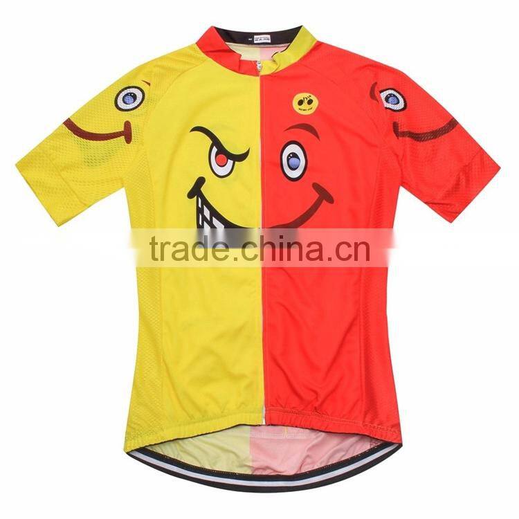 OEM 100%polyester sublimated cycle jersey custom Lightweight bike uniform italian fabric