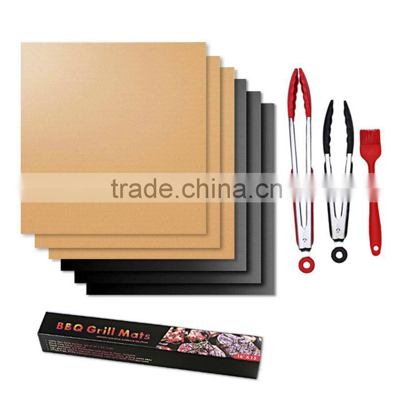 Reusable PTFE Coated Non-stick Silicone BBQ Baking Grill Sheet Mat