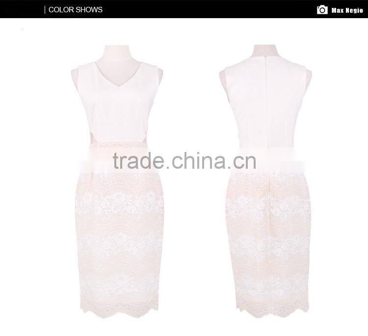 Wholesale Newest Brand Sexy Mini V-neck Fashion Dress 2015 Women Clothing