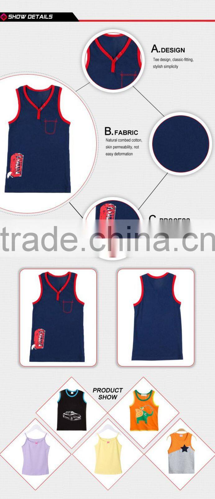 Cheap cotton mens wholesale blank tank top