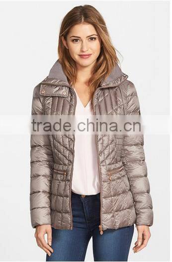 Clothes Factory Customized Foldable Padding Quilting Jacket Women Winter