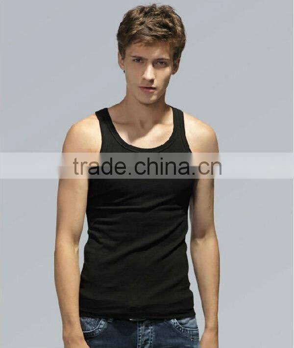 China Factory Cheapest Custom Made Blank White Wholesale Men Tank Tops