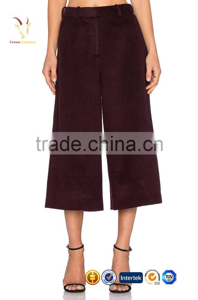 Cashmere Wool Fashion Pants Women 3/4 Women Pants