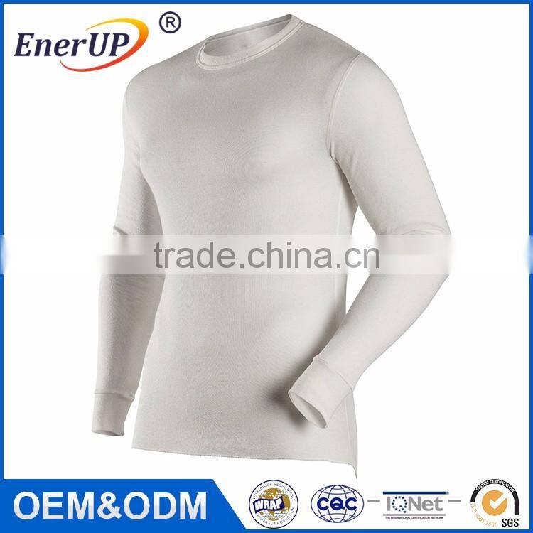 Men clothing sports crew neck thermal wicking antibacterial long sleeve new style fashion boy's shirt