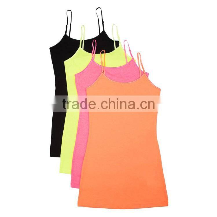OEM Service Custom Fashion Slim Fit Sexy Women White Tight Gym Plain Tank Top
