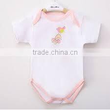 Baby Boy's short sleeve Romper 100% Organic Cotton triangle sanding without legs