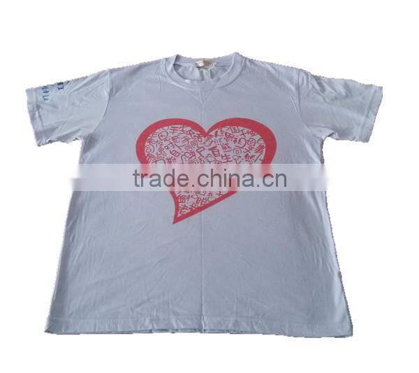 Unisex cotton R-neck T-shirts R0020