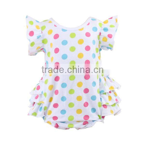 Newborn girls boutique clothing for babies /baby romper cotton/candy color romper