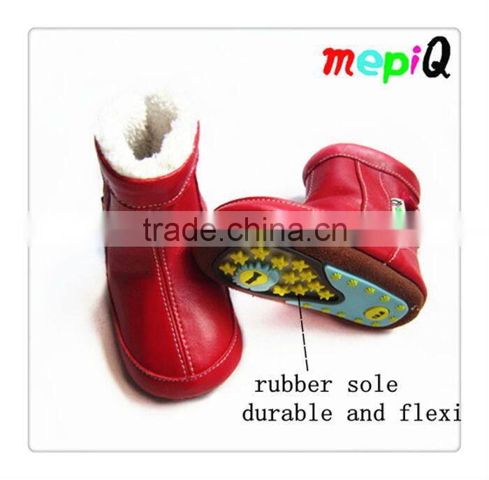 Guaranteed 100% genuine leather barefoot walking wholesale baby shoes,rubber sole baby shoes
