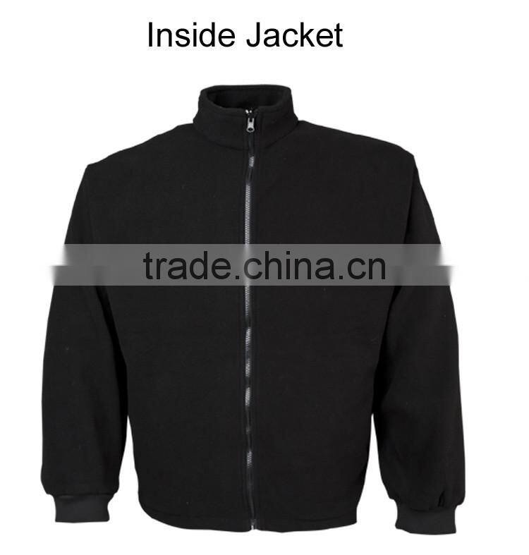 Safety wear fluorescent suits bomber jacket mens with detachable sleeves