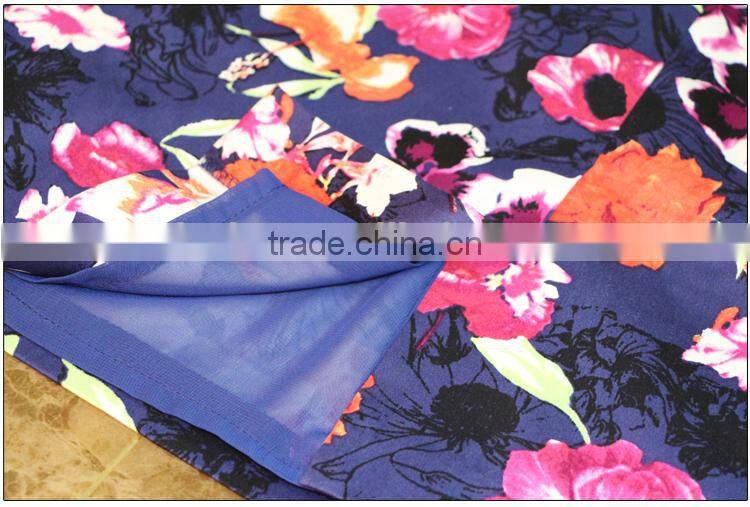 OEM fashion latest women dresses , summer casual new fashion ladies wholesale floral dress