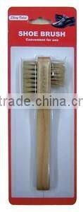 high quality PVC Hair wooden shoe brush shoe clean tool