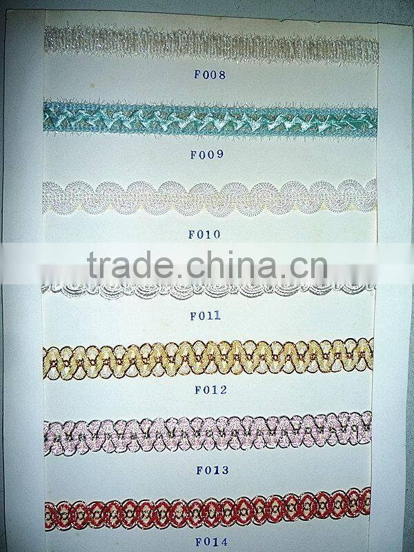 Super quality Cheapest gold metallic braided thread cord