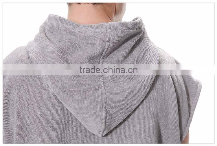 Microfiber hooded towel surf hooded poncho towel