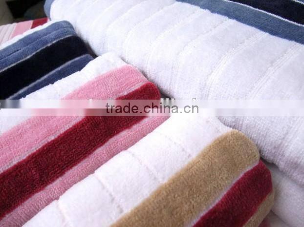 100 per cent cotton striped beach towels