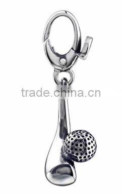 2014 hot sale newest golf club and ball keychain/golf keychain