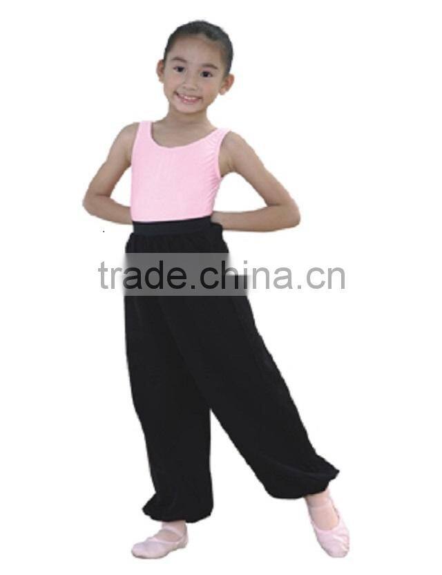 Child rounded jazz pants. Long jazz pants.