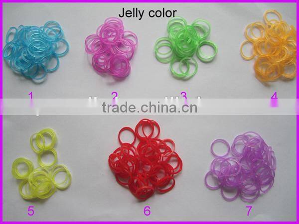 European top selling DIY loom bands high quality non toxic colorful cheap loom rubber bands