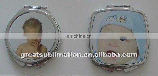 Sublimation compact pocket mirror